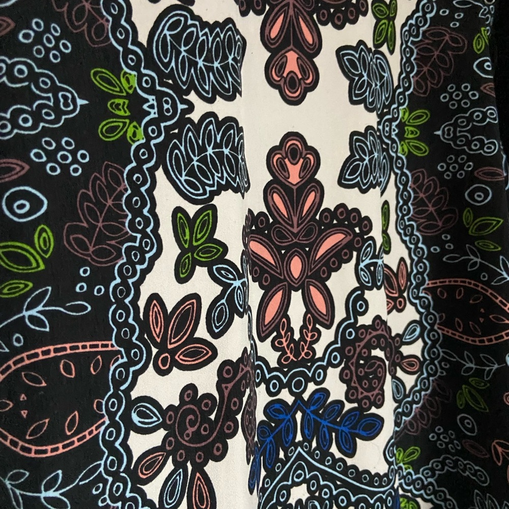 Democracy Long Sleeve Top - Boho Print & Crochet Detail - Size Small - Picture 7 of 7